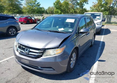 2015 Honda Odyssey Ex-L z USA, uszkodzony, nr VIN 5FNRL5H62FB059971